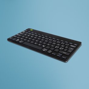 R-Go Tools Compact Break ergonomisk tr�dl�st tastatur - QWERTY Nordic, Bluetooth, sort